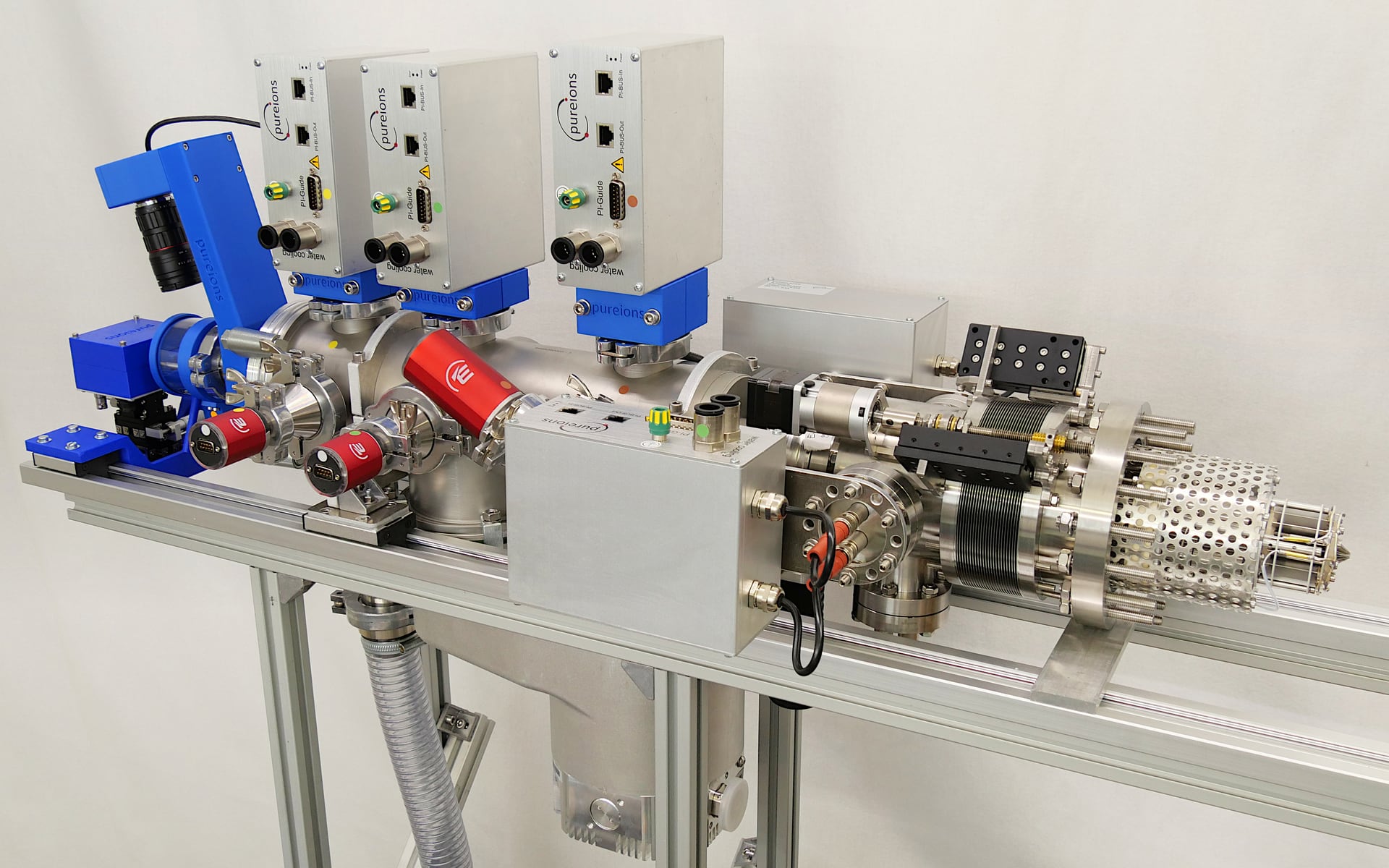 Vollständiges pureions PI-Select-Ionenstrahlsystem mit Vakuumkammern, Ionenoptik und Steuerelektronik